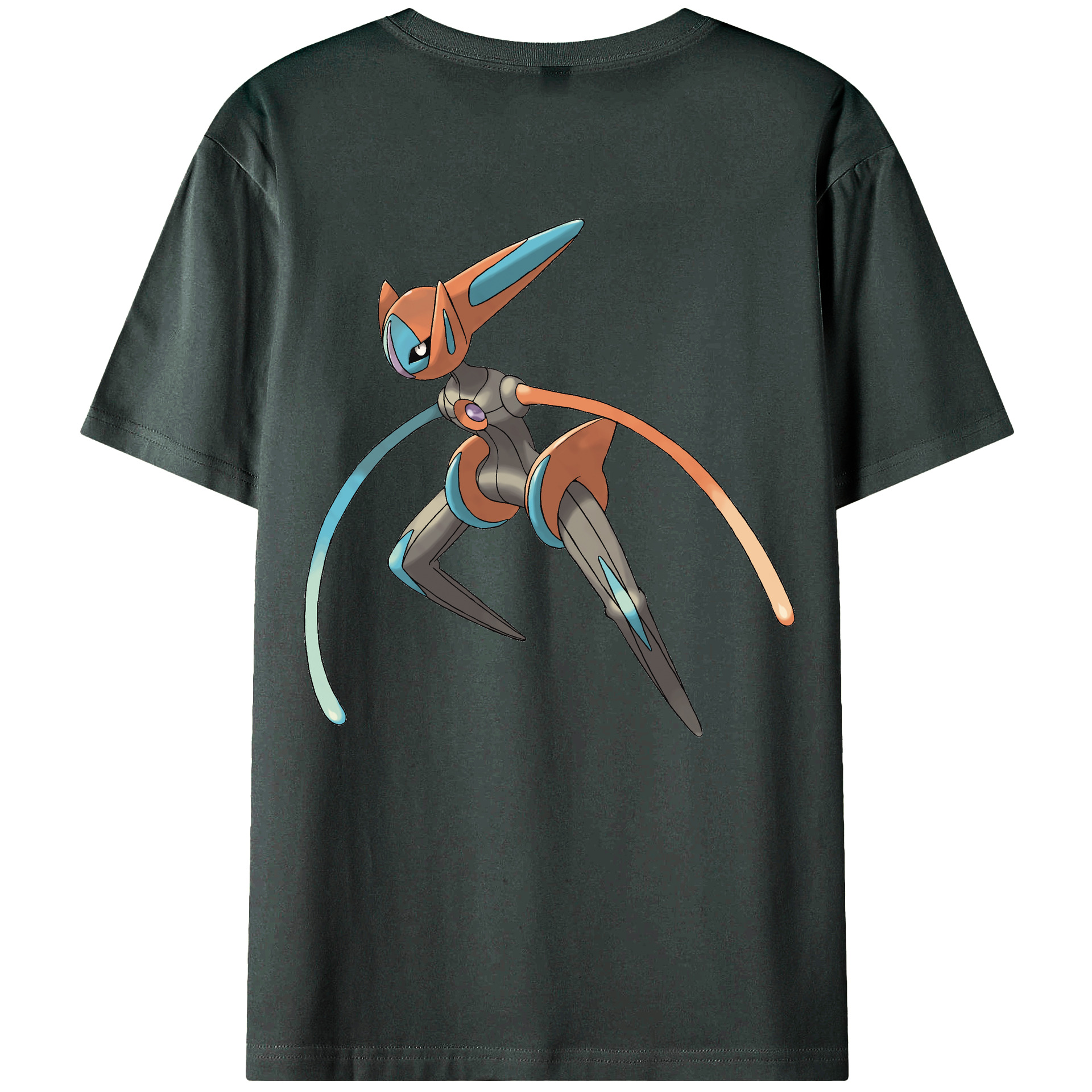 （画像用） ポケットモンスター Pokémon 綿100％ メンズ半袖Tシャツ（バックプリント） 通気性